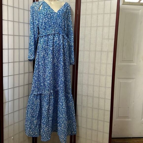 AVEC LES FILLES NWT TIERED MAXI‎ DRESS SIZE 6 - Picture 1 of 7